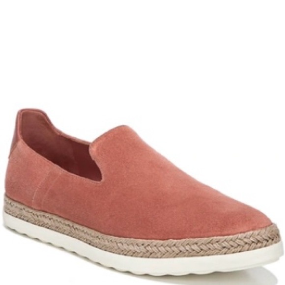 Vince Shoes - Vince Dillon Sneaker Terracotta Rose SZ 9 Suede Slip On Preppy Classic Casual